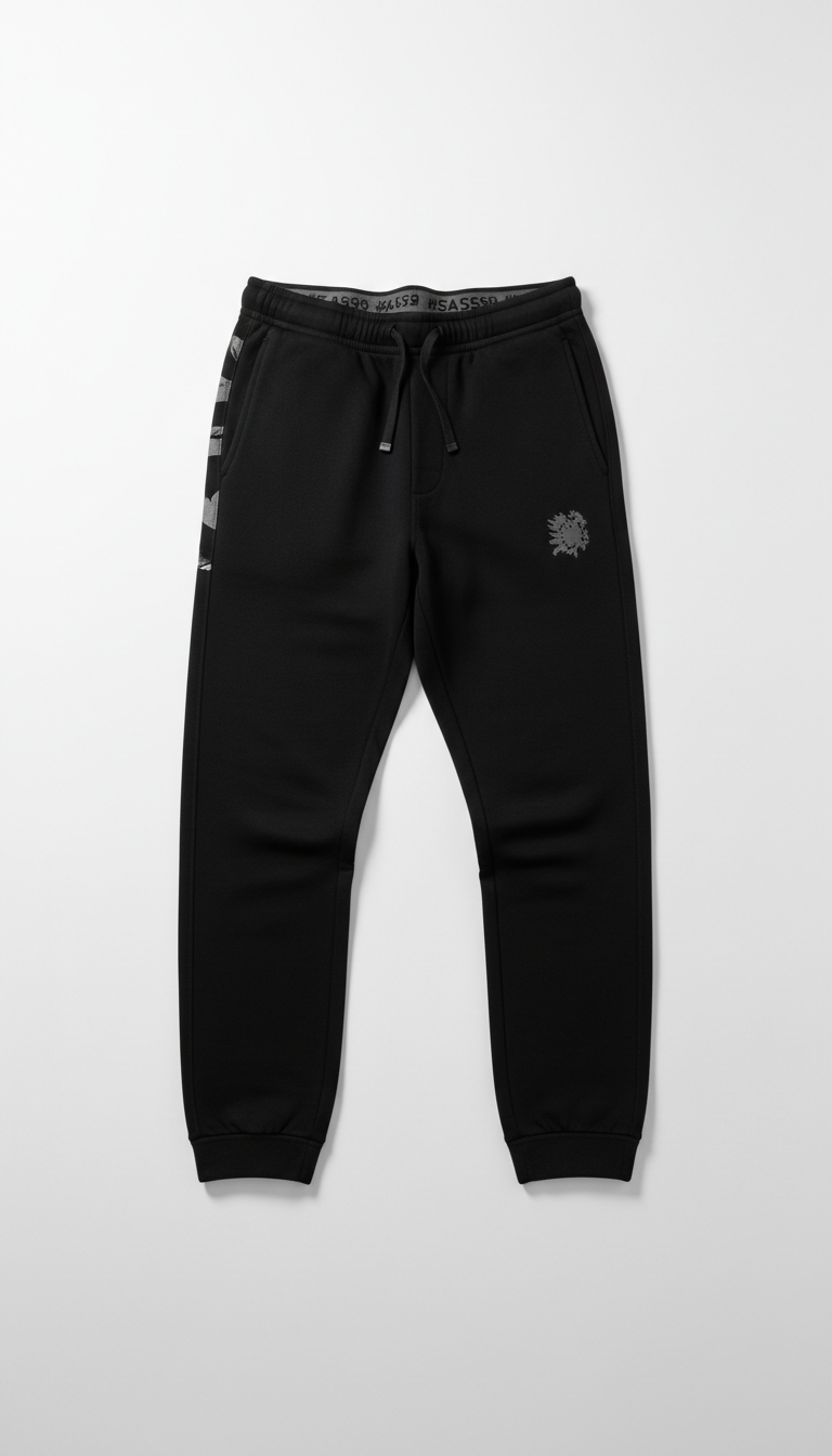 Premium Cotton Joggers True Black
